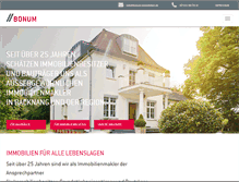 Tablet Screenshot of bonum-immobilien.de